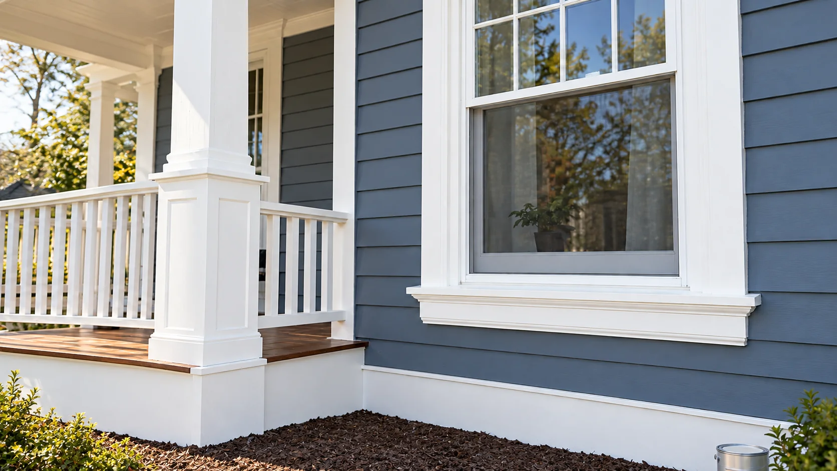 Residential home in Beverly, MA with refreshed exterior paint and trim.