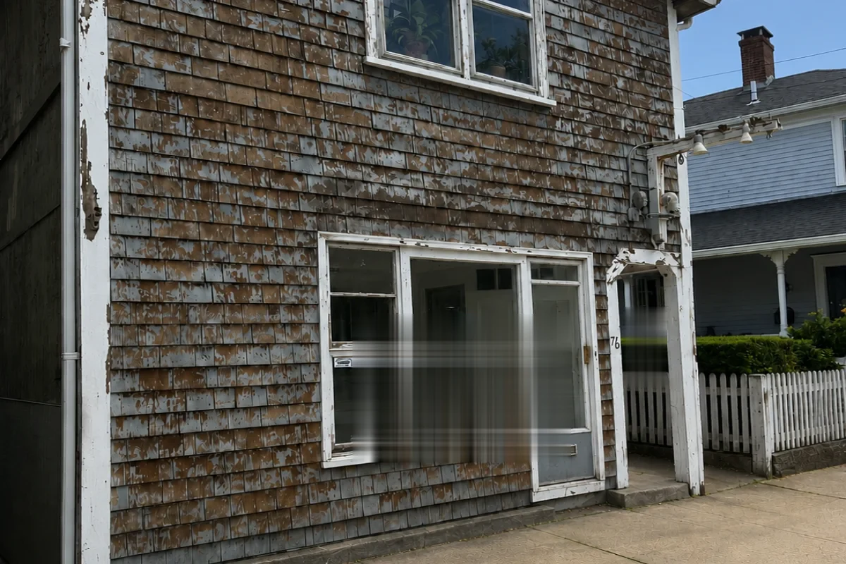 Before photo of project preparation in Newburyport, MA - Encalada Painting